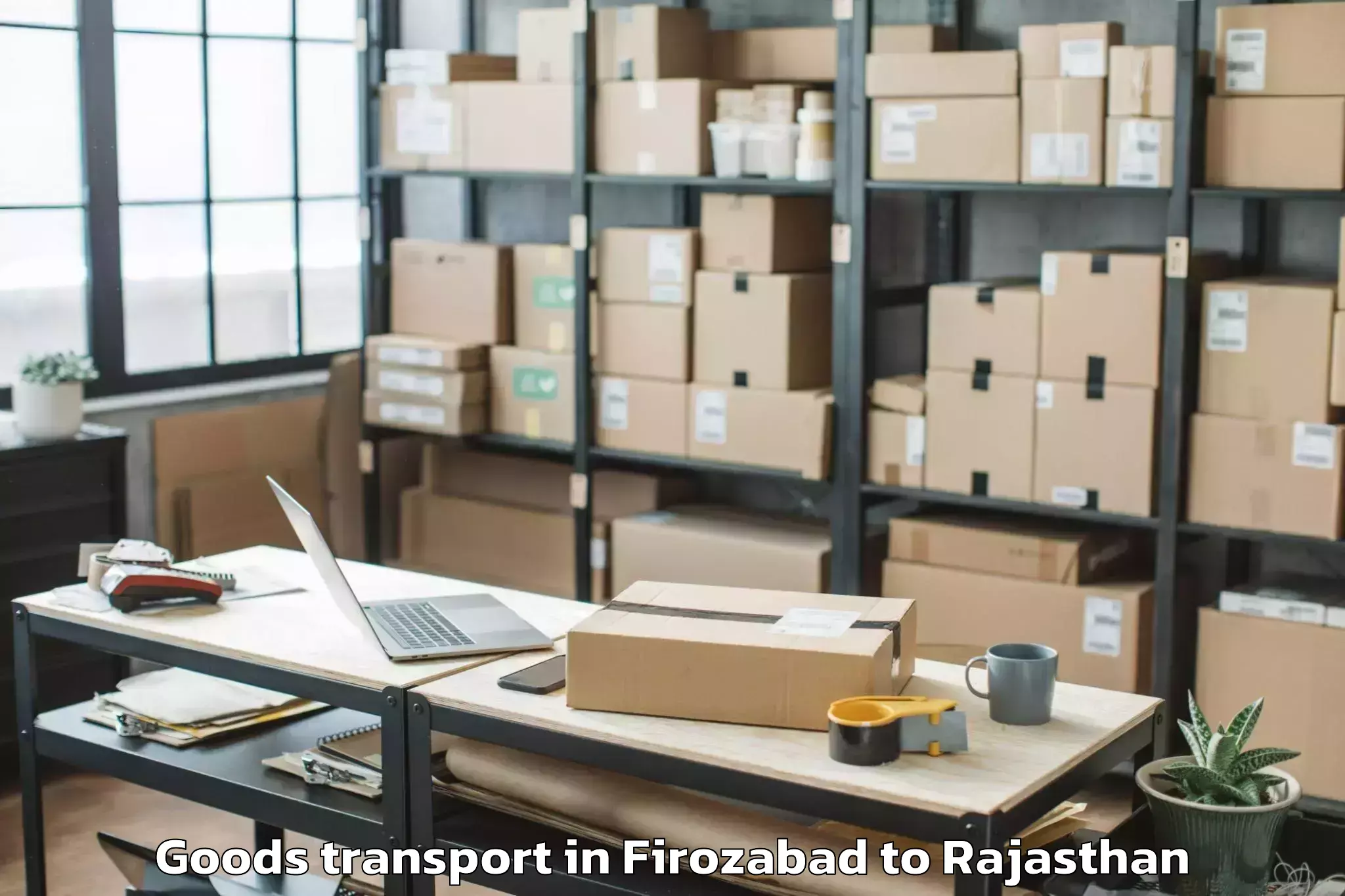 Comprehensive Firozabad to Jahazpur Goods Transport